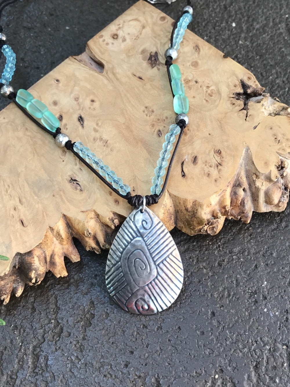 Handcrafted Silpada Designs Reversible Pendant Necklace